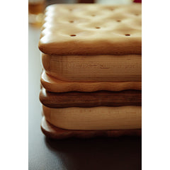 Large Size Biscuit-Shaped Solid Wood Jewelry Organizer Box