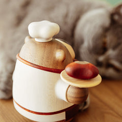 Handcrafted Chef Bear Solid Wood Ornament
