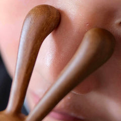 Handcrafted Wooden Rabbit Nose Massager