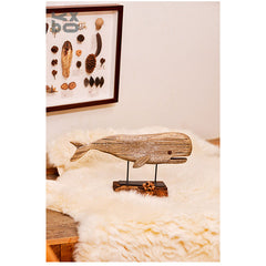 Vintage Handcrafted Solid Wood Fish