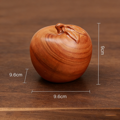 Handcrafted Camphor Wood Apple Ornament