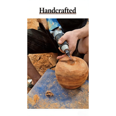 Handcrafted Camphor Wood Apple Ornament