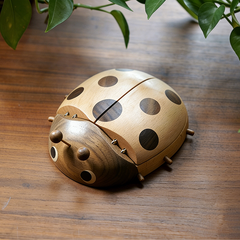 Handcrafted Ladybug Baby Teeth & Fetal Hair Keepsake Box