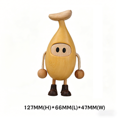 Handcrafted Banana Guy Solid Wood Figurine-Ⅱ