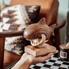 Handcrafted Happy Shark Baby Tooth Box & Decor