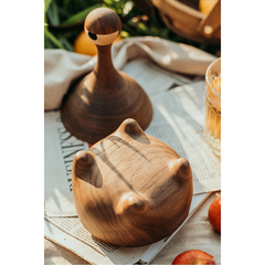 One-Eyed Monster Solid Wood Ashtray with Lid