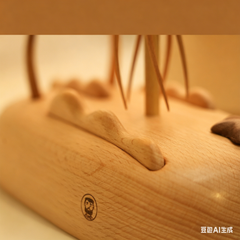 Handcrafted Wooden Jellyfish & Mushroom Dynamic Decor Night Light
