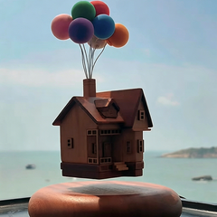 Magnetic Levitation "Up" Flying House Ornament
