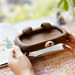 Shar-Pei Shaped Solid Wood Storage Tray