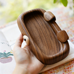 Shar-Pei Shaped Solid Wood Storage Tray