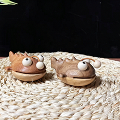 Cute Lantern Fish Wooden Fridge Magnet