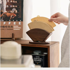 Custom Walnut Fan-Shaped Tissue Box