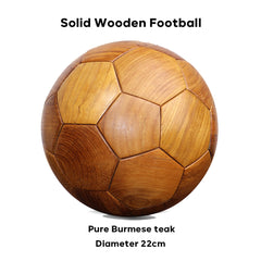 Custom Solid Wooden Football