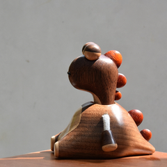 Handcrafted Bobblehead Dinosaur Wooden Ornament