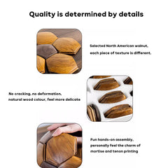 Custom Solid Wooden Football