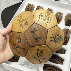 Custom Solid Wooden Football