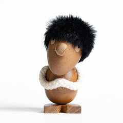 Handcrafted Optimist &Pessimist Wooden Puppets