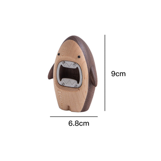 Handcrafted Wooden Shark Bottle Opener