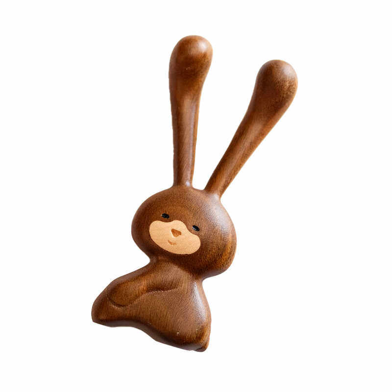 Handcrafted Wooden Rabbit Nose Massager