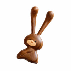 Handcrafted Wooden Rabbit Nose Massager