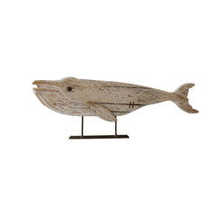 Vintage Handcrafted Solid Wood Fish