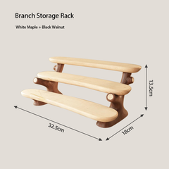 Original Tree Branch Solid Wood Multi-Layer Display Storage Rack