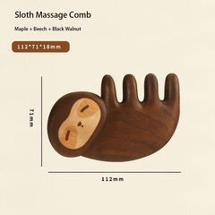 Black Walnut Multi-Functional Meridian Massage Wooden Comb