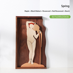 Handcrafted Wooden Puzzle Art Collection