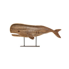 Vintage Handcrafted Solid Wood Fish