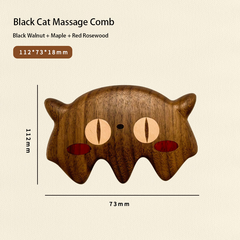 Black Walnut Multi-Functional Meridian Massage Wooden Comb
