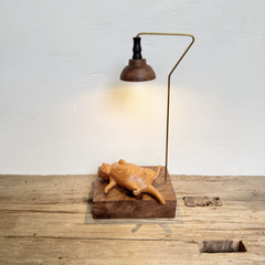 Handcrafted Wooden Cat Night Light